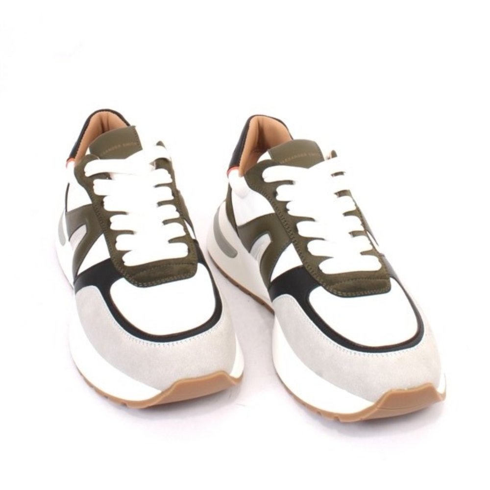 Alexander Smith 93c Multicolor Leather Lace-Up Sneakers Shoes - Picture 2 of 8